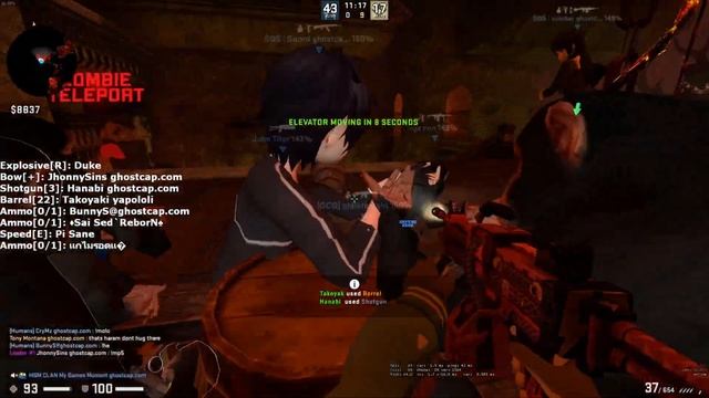 CSGO ZOMBIE ESCAPE ze_scourge_k1 On Ghostcap смотреть онлайн