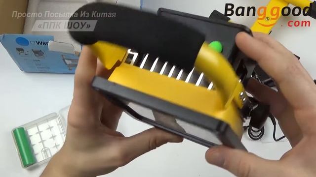 Портативный прожектор на аккумуляторах из BANGGOOD смотреть онлайн
