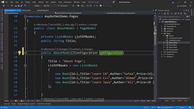 16. استخدام ملف الاعدادات ASP.NET Core | Use AppSettings File смотреть онлайн