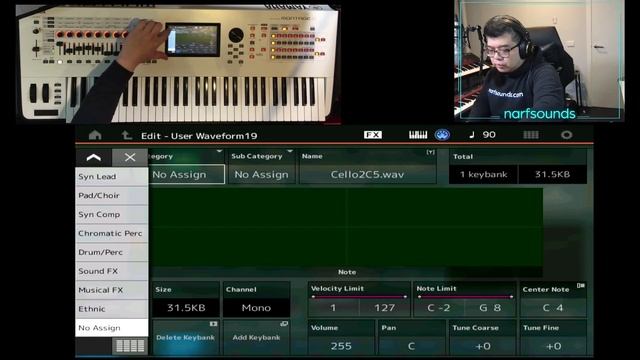 Yamaha Montage MODX Tutorial: Create a Program Using a Custom WAV File Running Up That Hill Lead смотреть онлайн