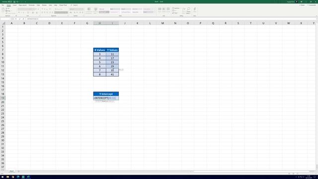 How to Find/Calculate Y Intercept on a Graph in Microsoft Excel смотреть онлайн
