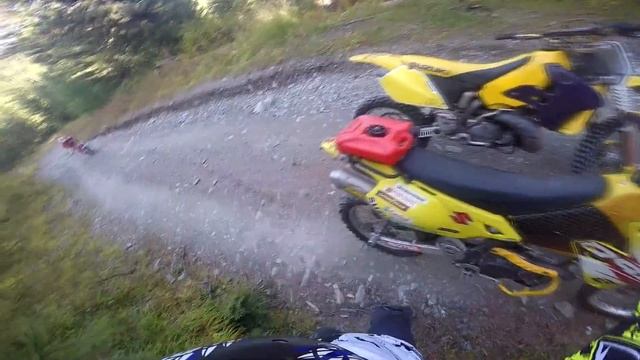 Suzuki DRZ 400E Подъем на ретранслятор, белый Бом, Горный Алтай.