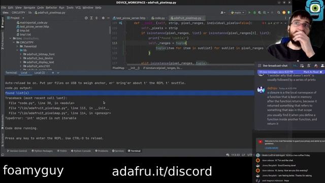 Deep Dive w/ Tim Python Integrating and Testing New Core PixelMap #adafruit смотреть онлайн
