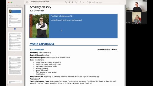 Разбор технических резюме: QA Auto Lead, Senior IOS Developer, Junior JS Developer смотреть онлайн