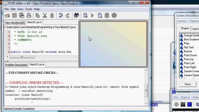 Java Syntax Error - Cannot Find Symbol смотреть онлайн