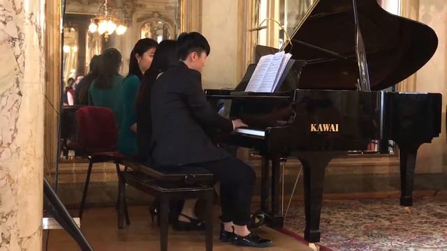 Saint-Saens Danse Macabre for piano 4 hands смотреть онлайн