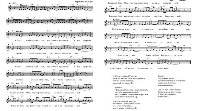 Только любовь (Сказал главный Учитель). Ноты. (Only love) смотреть онлайн