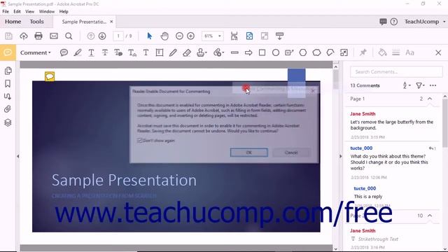 Acrobat ProDC Enabling Extended Commenting in Acrobat Reader - Adobe Acrobat ProDC Training Tutoria смотреть онлайн