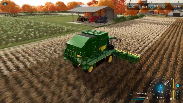 Buying JD combine for 900K to harvest cotton, transporting cotton bales | Elmcreek | FS 22 | ep #6 смотреть онлайн