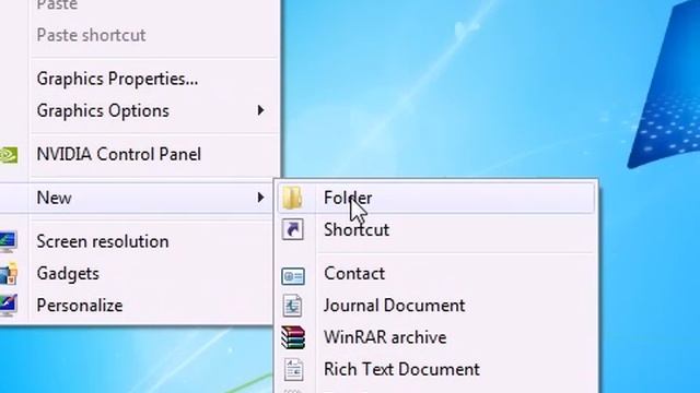 How to create a new file on the desktop in Windows 7 смотреть онлайн