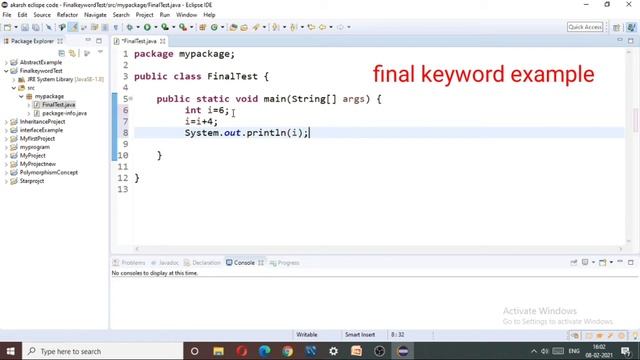 what is final variable, final method and final class in java | final keyword in java with examples смотреть онлайн