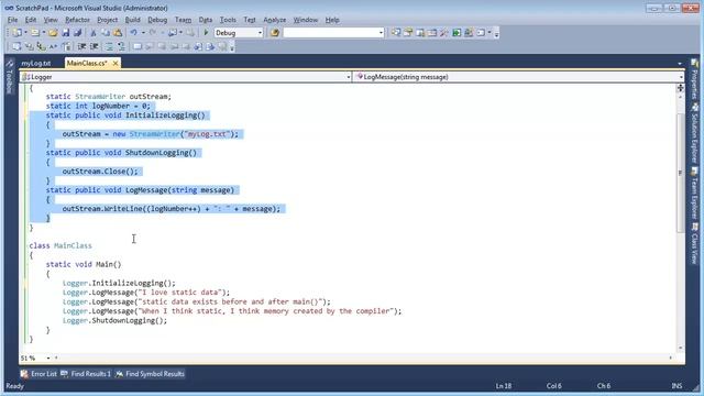 C# Static Classes смотреть онлайн