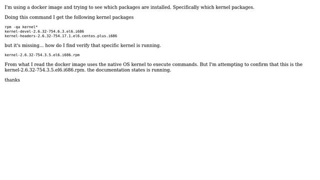 Unix & Linux: finding kernel version in the docker image смотреть онлайн