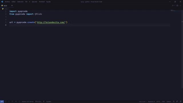 CREAR UN QR CON PYTHON смотреть онлайн