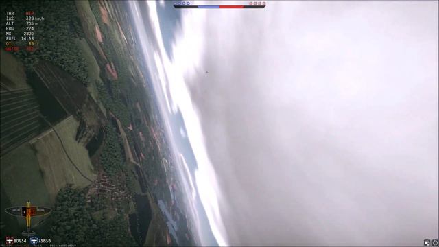 War Thunder - Spitfire VS Bf110 смотреть онлайн