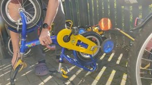 Как установить боковые колеса на детский велосипед? |Боковые колеса