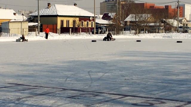 Республиканские соревнования по картингу в Абакане 21.02.2016 г. смотреть онлайн