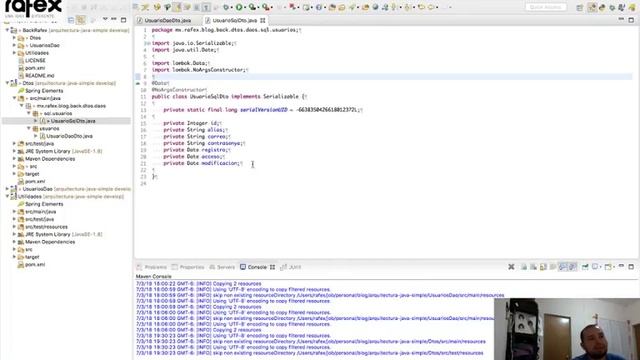 Arquitectura Simple de Java Parte 1 Java 8 + Spring 4 + MyBatis 4 + MapStruct + lombok смотреть онлайн