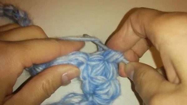 Шапка крючком узором "ЗВЕЗДЫ"//Hat crocheted star pattern