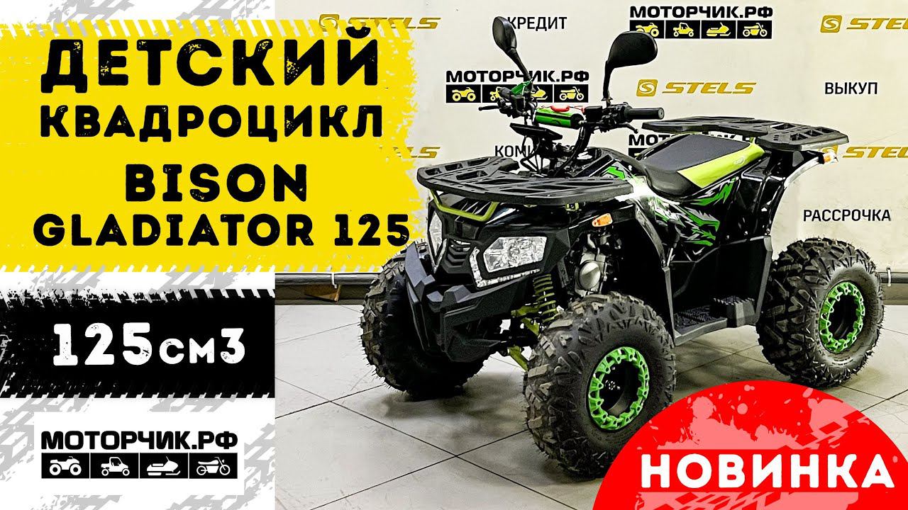Квадроцикл Bison Gladiator 125 смотреть онлайн