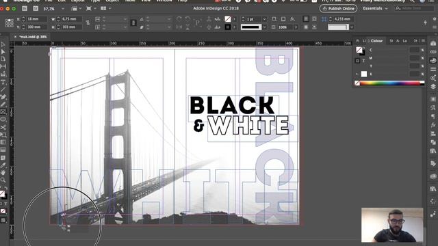 Верстка журнала с нуля в Adobe Indesign CC 2018 5 Верстка фоторазворотов_v720P смотреть онлайн