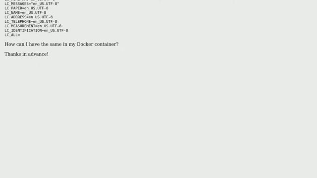 Ubuntu: How to configure locales to Unicode in a Docker Ubuntu 14.04 container? (3 Solutions!!) смотреть онлайн