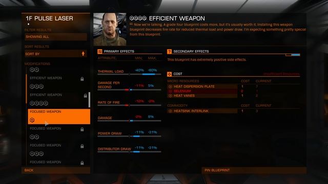 Elite:Dangereous. Engineer Blueprints. Broo Tarquin. Burst Laser, Pulse Laser смотреть онлайн