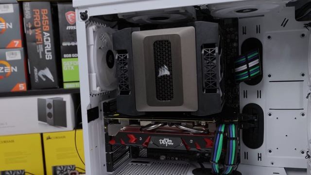 Corsair A500 Air Cooler Review - Noise & Temp Test смотреть онлайн