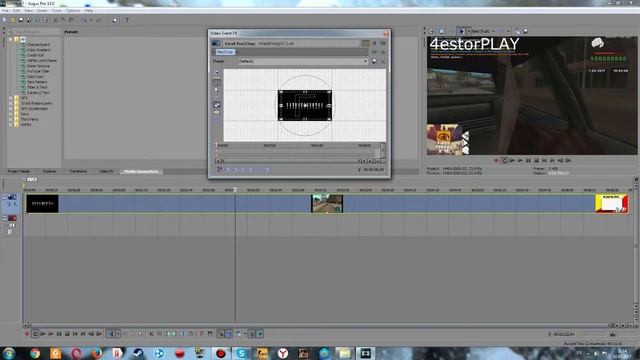 SONY VEGAS PRO 13 - УДАЛЯЕМ ЧЕРНЫЕ ПОЛОСЫ смотреть онлайн