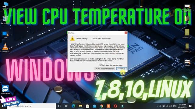 View CPU/GPU Temperature on Taskbar Using Software| Windows 7/8/10/linux | Check cpu Temperature смотреть онлайн