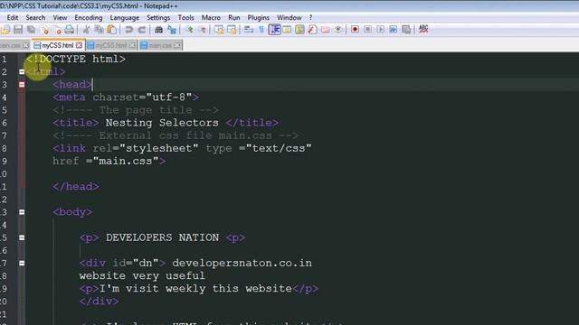 LEARN GROUPING AND NESTING [CSS TUTORIAL] смотреть онлайн