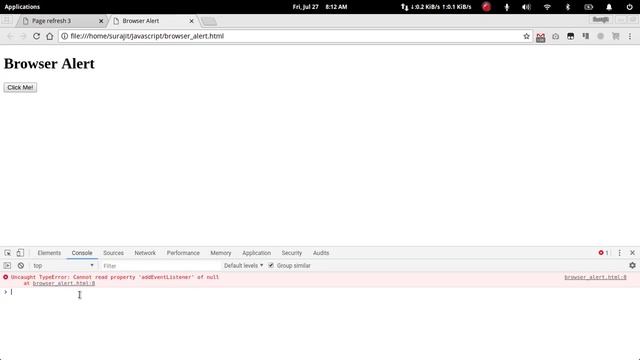 JavaScript Basics - How to use browser alert Part 1 смотреть онлайн