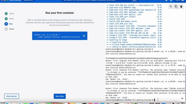 docker: Error response from daemon: Conflict. The container name "/" is already in use by container смотреть онлайн