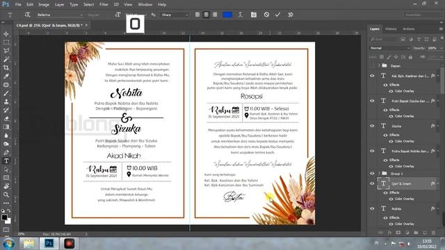 Template Undangan Pernikahan/Khitan Custom C3 - File Adobe Photoshop (PSD) смотреть онлайн