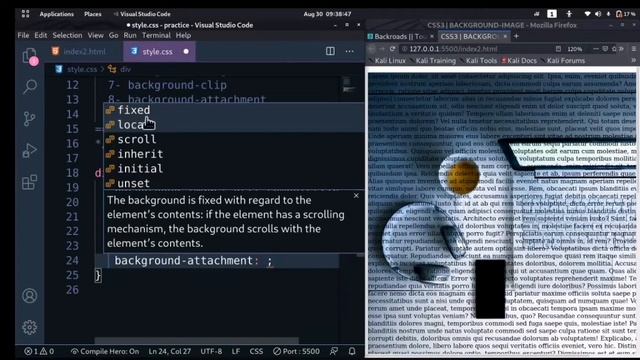 #43- Web Development | CSS | Background-Property | Background-Attachment смотреть онлайн