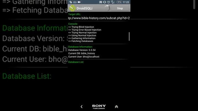 sql injection (android) смотреть онлайн
