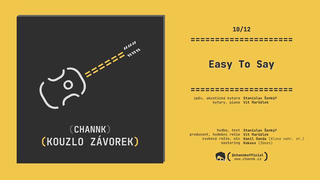 Easy To Say | Channk [official audio] смотреть онлайн