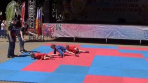 Объединение "Защитники Отечества". Показательное выступление по Самбо.