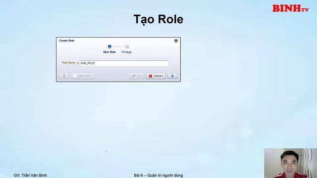 6.Quản lý Người dùng Cơ sở dữ liệu Oracle | Oracle Databse Tutorial | Trần Văn Bình смотреть онлайн