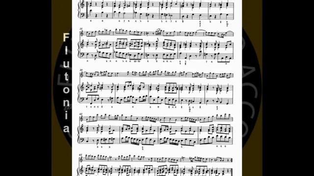 Händel-Sonata A minor Flute/Recorder 4.Mov Allegro, Piano Accompaniment, Tempo120, Play along! смотреть онлайн
