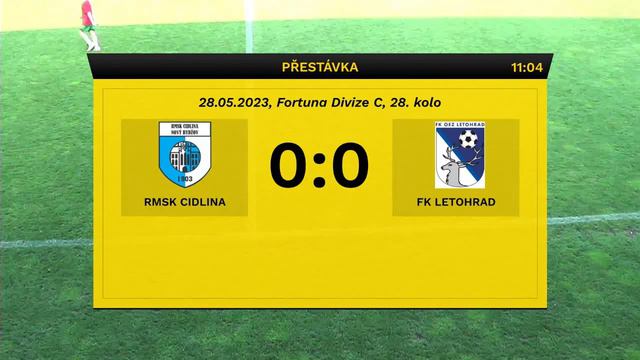 Fortuna Divize C RMSK "Cidlina" Nový Bydžov - FK LETOHRAD : 0:1(0:0) смотреть онлайн