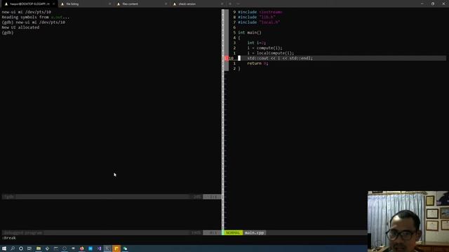 Vim Techniques 03 - GDB Debugging right inside Vim смотреть онлайн