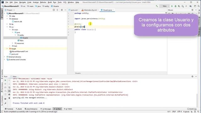 Creacion proyecto Java-Maven-Hibernate desde cero смотреть онлайн