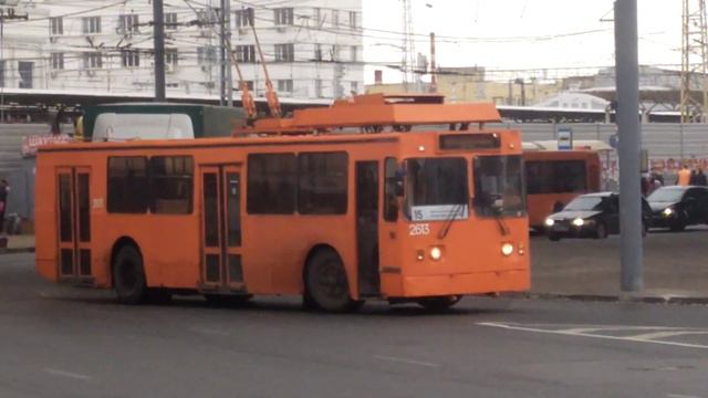 Троллейбус ЗиУ-682 КР Иваново N-2613 на к/ст Московский Вокзал смотреть онлайн