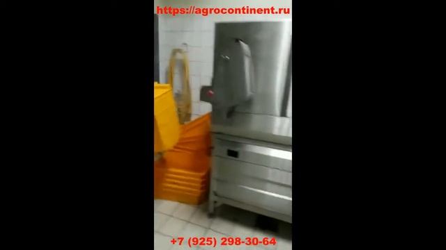 Тоннельная машина для мойки тары, ящиков до 200 шт./час смотреть онлайн