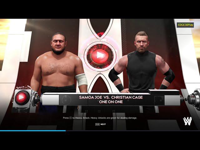 WWE2K24 Samoa Joe vs Christian Cage смотреть онлайн