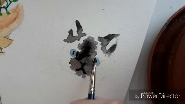 Speedpaint.Как нарисовать кота акварелью. смотреть онлайн