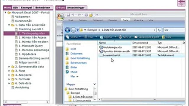 Microsoft Excel 2007 - Fortsättning смотреть онлайн