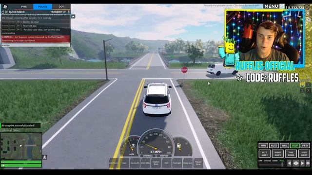 STATE TROOPERS GET INTO HIGH SPEED PURSUIT WITH FLEEING VEHCILE FROM BORDER! *KAREN* ER:LC Roblox R смотреть онлайн