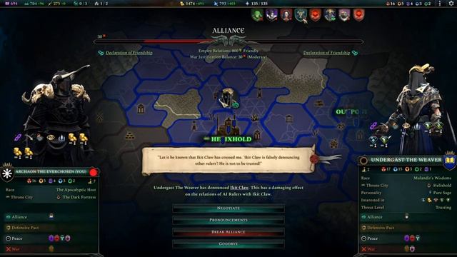 Archaon The Ever-Chosen Destroyer Prepares A Dark Teleporter Scheme! | Age Of Wonders 4